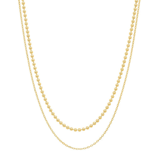 Double Chain Layering Necklace