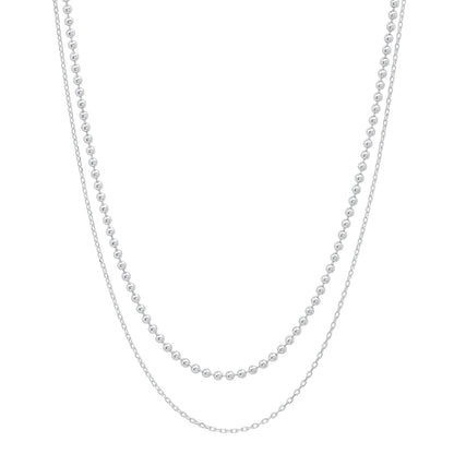 Double Chain Layering Necklace
