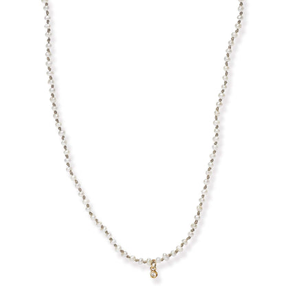 Handmade Beaded Necklace With Dangle Accent