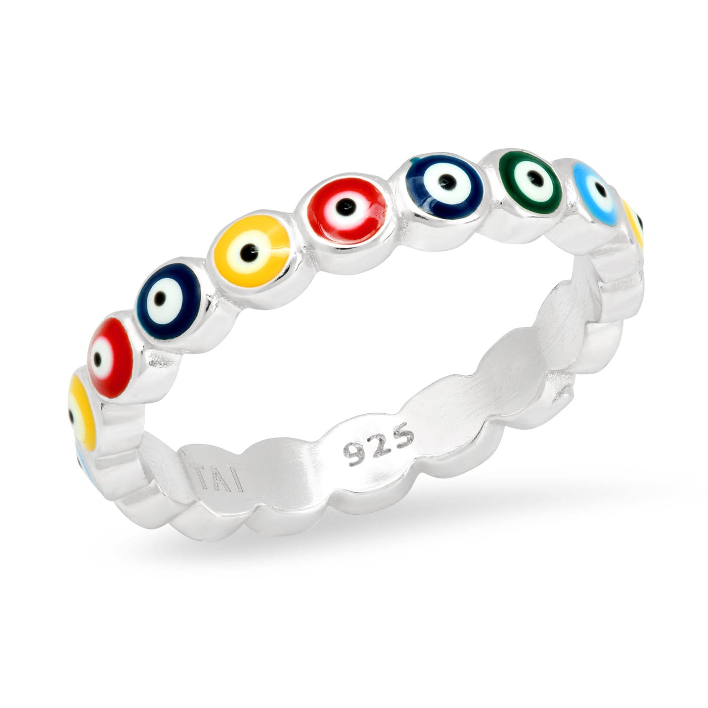 Enamel Evil Eye Ring