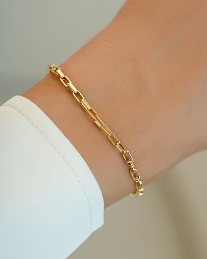 Tiny Link Paperclip Bracelet