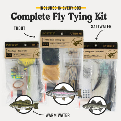 Trout Fly Tying Kit Box