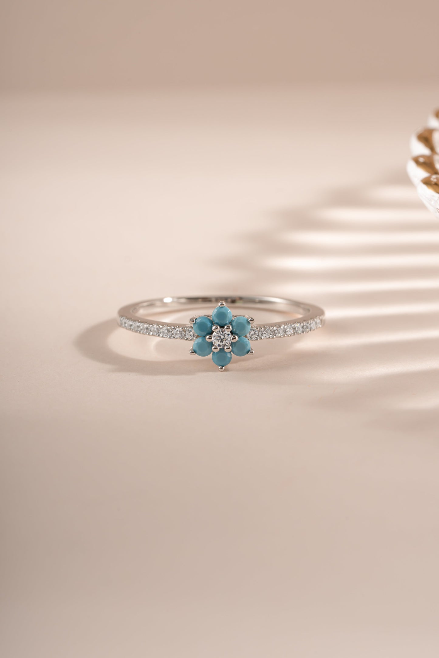 Turquoise Flower Ring