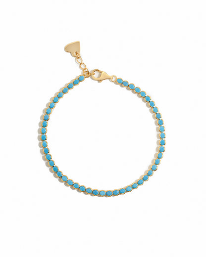 3mm Turquoise Tennis Bracelet