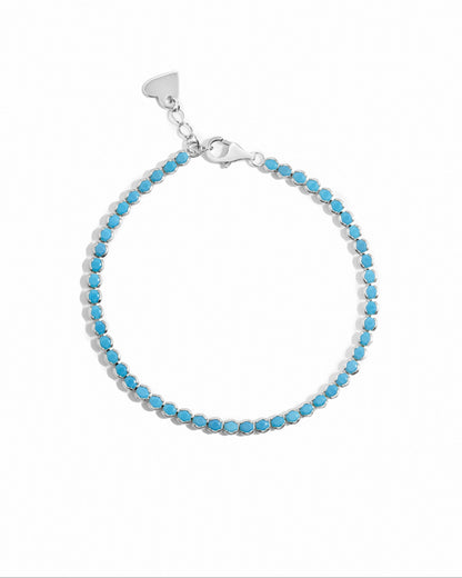 3mm Turquoise Tennis Bracelet