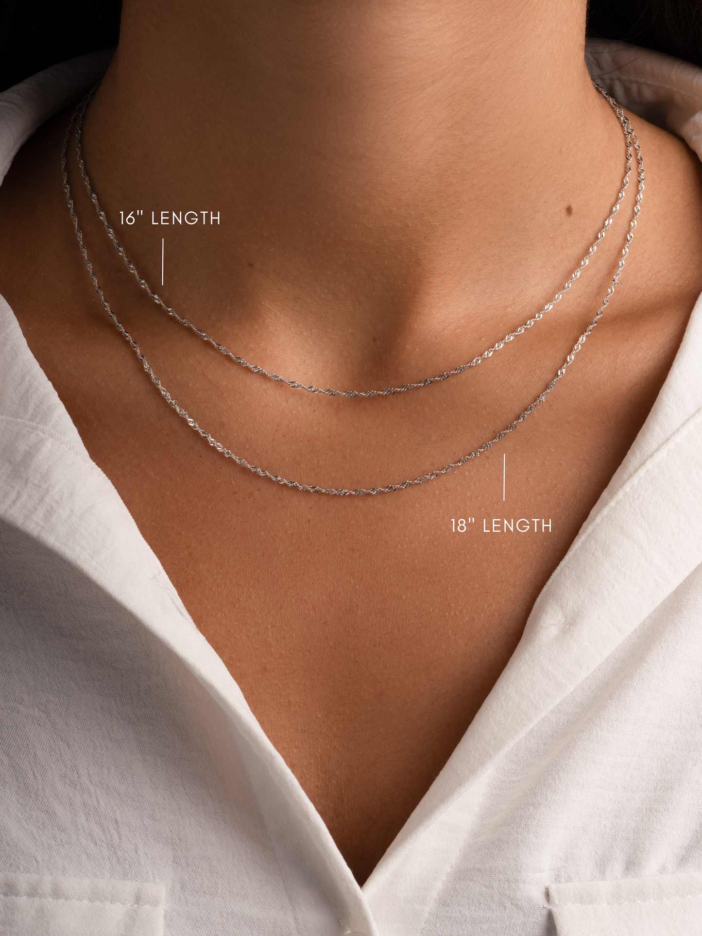 Thin Twisted Chain Necklace