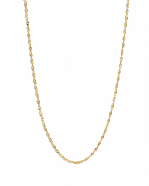 Thin Twisted Chain Necklace