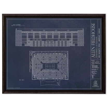 Framed Canvas - Large - Walnut