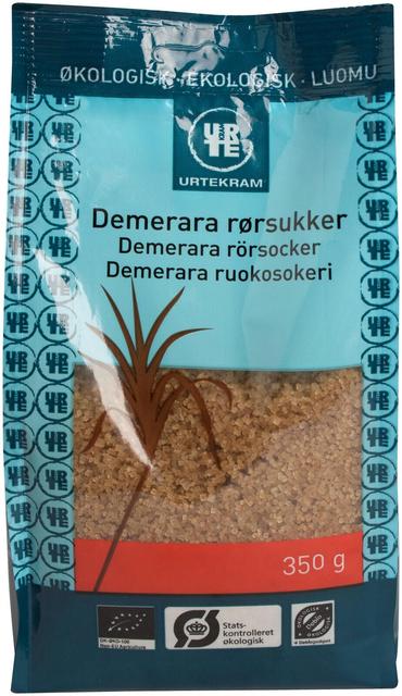 URTEKRAM Organic Demerara Cane Sugar 350g - Soposopo